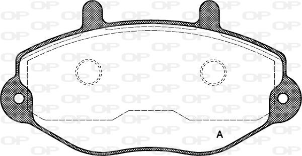 OPEN PARTS Комплект тормозных колодок, дисковый тормоз BPA0392.00